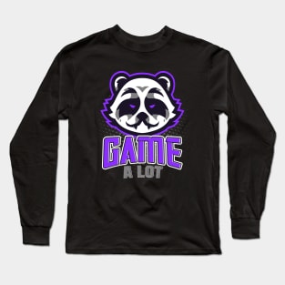 Panda Game A Lot Esport Logo Gamer Long Sleeve T-Shirt